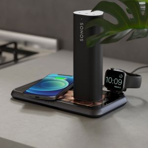 Zens Chargeur sans fil pour deux appareils - Serie Liberty - Glas