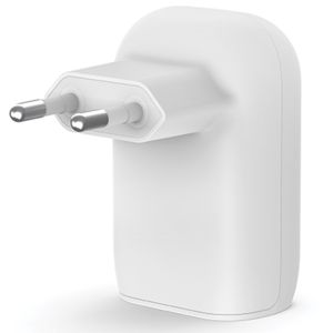Belkin ﻿Chargeur mural Boost↑Charge™ Dual USB-C (25 W) et Chargeur mural USB-A (12W) - 37 W - Blanc