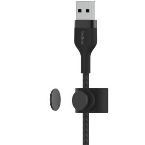 Belkin ﻿Câble Boost↑Charge™ USB-A vers Lightning en silicone tressé - 2 mètre - Noir
