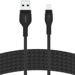 Belkin ﻿Câble Boost↑Charge™ USB-A vers Lightning en silicone tressé - 2 mètre - Noir