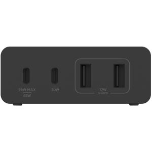 Belkin ﻿Adaptateur Boost↑Charge™ GaN Pro 4 ports - USB -A (2x) et USB-C (2x) - 108 W - Noir