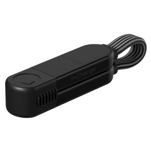 Rolling Square inCharge® X 6-in-1 connecteur de charge pour porte-clés - Black