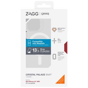 ZAGG Coque Crystal Palace MagSafe iPhone 13 Mini - Transparent