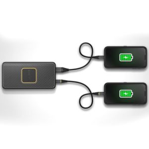 OtterBox ﻿Batterie externe USB-C - 15.000 mAh - Chargeur sans fil - Power Delivery - Noir
