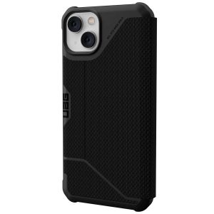 UAG Etui de téléphone portefeuille Metropolis iPhone 14 Plus - Kevlar Black