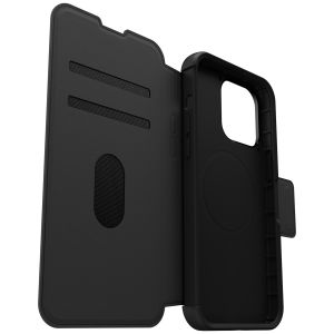 OtterBox ﻿Étui de téléphone portefeuille Strada MagSafe iPhone 15 Pro Max - Noir