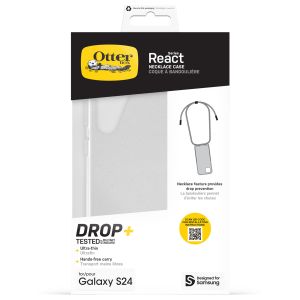 OtterBox Coque arrière React Necklace Samsung Galaxy S24 - Stardust