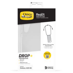 OtterBox Coque arrière React Necklace Samsung Galaxy A35 - Clear