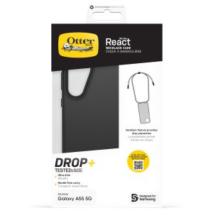 OtterBox Coque arrière React Necklace Samsung Galaxy A55 - Black