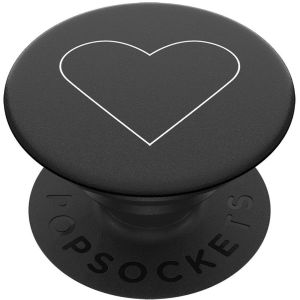 PopSockets PopGrip - Amovible - White Heart Black