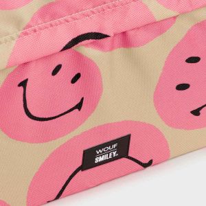 Wouf Pochette ordinateur 15-16 pouces - Smiley Pink