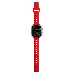 Nomad Bracelet Sport FKM Apple Watch Series 1-9 / SE / Ultra (2) - 42/44/45/49 mm - Night Watch Red
