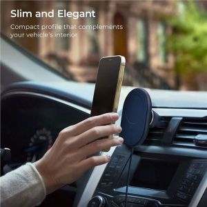 iOttie Velox Magnetic Air Vent Mount - Support de téléphone pour voiture - Grille de ventilation - Magnétique - Bleu