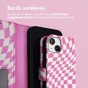 iMoshion Étui de téléphone portefeuille Design iPhone 14 - Retro Pink