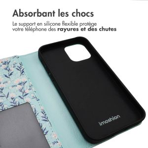 iMoshion Étui de téléphone portefeuille Design iPhone 14 - Blue Flowers