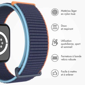 iMoshion Bracelet en nylon⁺ Apple Watch Series 1-9 / SE - 38/40/41 mm - Dark Navy Blue