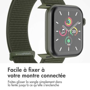 iMoshion Bracelet en nylon⁺ Apple Watch Series 1-9 / SE - 38/40/41 mm - Army Green