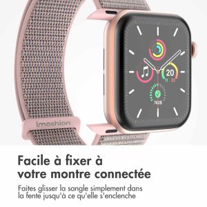 iMoshion Bracelet en nylon⁺ Apple Watch Series 1-9 / SE - 38/40/41 mm - Pink Sand