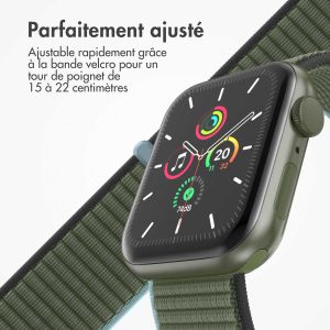 iMoshion Bracelet en nylon⁺ Apple Watch Series 1-9 / SE / Ultra (2) - 42/44/45/49 mm - Dark Olive