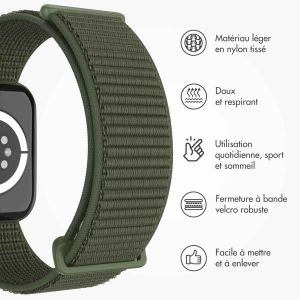 iMoshion Bracelet en nylon⁺ Apple Watch Series 1-9 / SE / Ultra (2) - 42/44/45/49 mm - Army Green