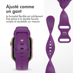 iMoshion Bracelet en silicone⁺ Apple Watch Series 1-9 / SE - 38/40/41 mm - Purple - Taille S/M