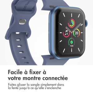 iMoshion Bracelet en silicone⁺ Apple Watch Series 1-9 / SE - 38/40/41 mm - Navy - Taille S/M