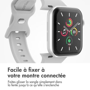 iMoshion Bracelet en silicone⁺ Apple Watch Series 1-9 / SE / Ultra (2) - 42/44/45/49 mm - Fog - Taille M/L