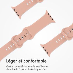 iMoshion Bracelet en silicone⁺ Apple Watch Series 1-9 / SE / Ultra (2) - 42/44/45/49 mm - Vintage Rose - Taille M/L