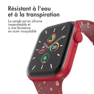 iMoshion Bracelet en silicone⁺ Apple Watch Series 1-9 / SE / Ultra (2) - 42/44/45/49 mm - Wine - Taille M/L