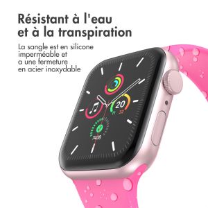 iMoshion Bracelet en silicone⁺ Apple Watch Series 1-9 / SE / Ultra (2) - 42/44/45/49 mm - Barbie Pink - Taille M/L