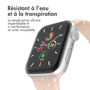 iMoshion Bracelet en silicone⁺ Apple Watch Series 1-9 / SE / Ultra (2) - 42/44/45/49 mm - Sand Pink - Taille M/L
