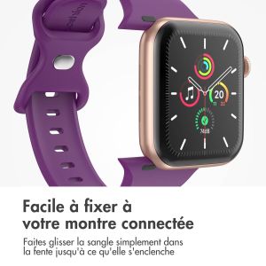 iMoshion Bracelet en silicone⁺ Apple Watch Series 1-9 / SE / Ultra (2) - 42/44/45/49 mm - Purple - Taille M/L