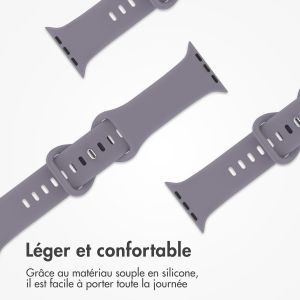 iMoshion Bracelet en silicone⁺ Apple Watch Series 1-9 / SE / Ultra (2) - 42/44/45/49 mm - Lavender - Taille M/L