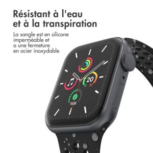 iMoshion Bracelet sport⁺ Apple Watch Series 1-9 / SE - 38/40/41 mm - Taille S/M - Noir