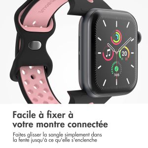 iMoshion Bracelet sport⁺ Apple Watch Series 1-9 / SE - 38/40/41 mm - Taille S/M - Black Pink