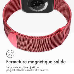 iMoshion Bracelet magnétique milanais Apple Watch Series 1-9 / SE - 38/40/41 mm - Taille M - Rouge