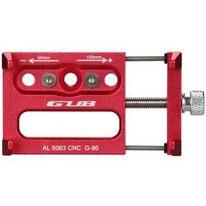 GUB G86 Support de téléphone pour vélo - Réglable - Universel - Aluminium - Rouge