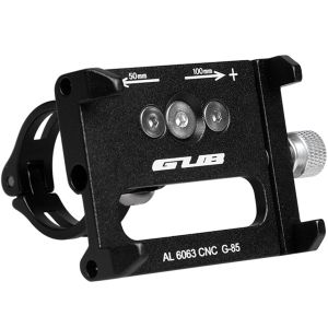 GUB G85 Support de téléphone pour vélo - Réglable - Universel - Noir