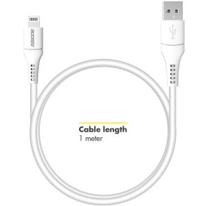 Accezz Câble Lightning vers USB - Certifié MFi - 1 mètre - Blanc