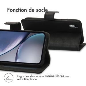 iMoshion Étui de téléphone portefeuille Luxe iPhone Xr - Noir