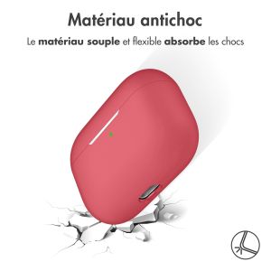 iMoshion Coque en silicone AirPods Pro - Rouge foncé