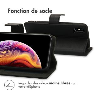 iMoshion Étui de téléphone portefeuille Luxe iPhone Xs / X - Noir
