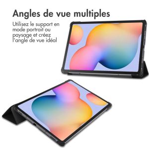 iMoshion Coque tablette Trifold Samsung Galaxy Tab S6 Lite / Tab S6 Lite (2022) - Noir