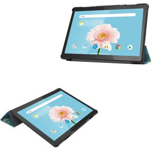 iMoshion Coque tablette Design Trifold Lenovo Tab M10 - Green Plant