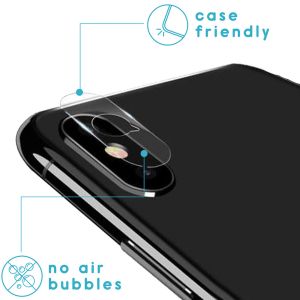 iMoshion Protection d'écran + en verre Appareil photo iPhone Xs / X