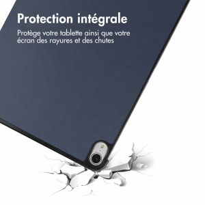 iMoshion Coque tablette Trifold iPad Air 5 (2022) / Air 4 (2020) - Bleu foncé