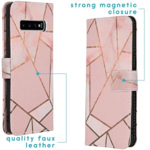 iMoshion Coque silicone design Samsung Galaxy S10 - Pink Graphic