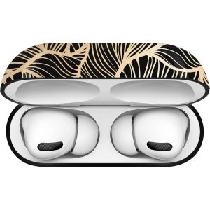 iMoshion Coque Hardcover Design AirPods Pro - Golden Leaves