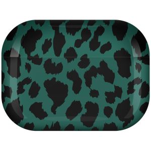 iMoshion Coque Hardcover Design AirPods Pro - Green Leopard