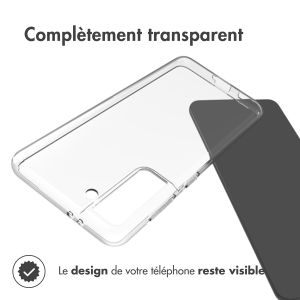 Accezz Coque Clear Samsung Galaxy S21 - Transparent